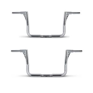 2x Lenker Ape Hanger 12" für Harley Street Glide 06-20 chrom Craftride Spar-Set_1