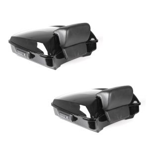 2x Topcase für Harley Street Glide 14-20 Craftride Razor GB2 schwarz Spar-Set_1