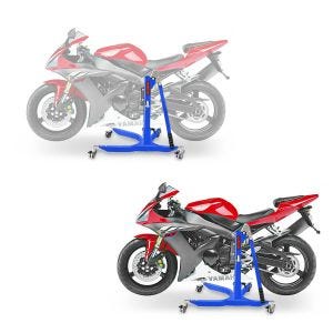2x Zentralständer Yamaha YZF-R1 98-03 blau Motorradheber ConStands Power-Classic Spar-Set_1