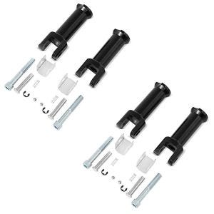 2x Sozius Fussrasten-Halter für Harley Davidson Softail Street Bob 18-20 Craftride schwarz Spar-Set_1