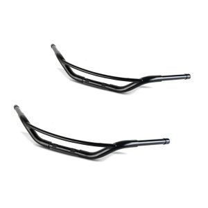 2x Lenker Hollywood Fat 1,25" für Harley-Davidson Modelle und Custom-Bikes schwarz Craftride Spar-Set_1