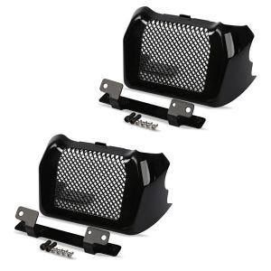 2x Ölkühler-Abdeckung für Harley-Davidson Road King/ Glide, Street Glide 17-21 Craftride Spar-Set_1