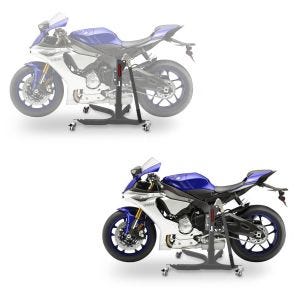 2x Zentralständer Yamaha YZF-R1 15-21 grau Motorradheber ConStands Power-Classic Spar-Set_1