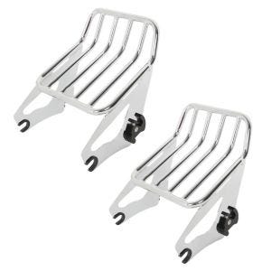 2x bagasjehylle W1 avtagbar egnet for Harley Davidson Touring-modeller 09-24 krom Craftride økonomisett