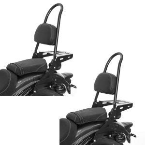 2x Sissybar Yamaha XV 950 / R 14-20 Craftride Rider-L inkl. Gepäckträger schwarz Spar-Set_1