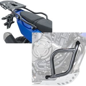 Set: Gepäckträger + Halter für Yamaha Tenere 700 19-21 SLP Gepäckbrücke + Sturzbügel für Yamaha Tenere 700 19-21 Schutzbügel_1