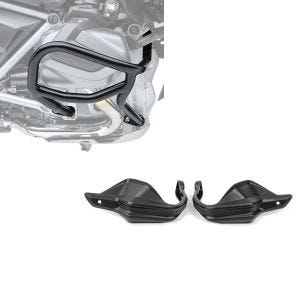 Set: Sturzbügel für BMW R 1250 GS 19-21 L2 Schutzbügel + Handprotektoren für BMW R 1250 GS 19-21 Handschutz schwarz_1