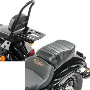 Set: Sissybar+Gepäckträger CSM für Harley Sportster 883 Iron 09-20 + Sozius Sitz für Harley Sportster Forty-Eight 48/ 883 Iron_1