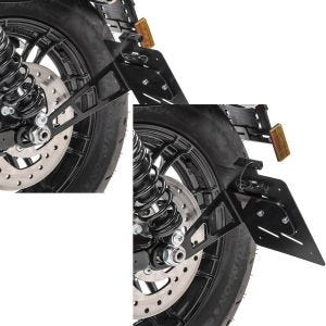 Set: Kennzeichenhalter seitlich L für Harley Sportster 04-20 schwarz + Kennzeichenhalter seitlich M für Harley Sportster 04-20 schwarz_1