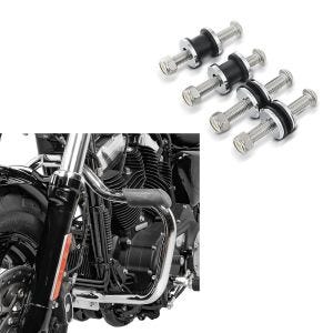 Sett: Crash bar egnet for Harley Davidson Sportster 2004-2020 Craftride Bart krom + docking maskinvaresett egnet for Harley Davidson Sportster 2004-2020 Craftride festesett