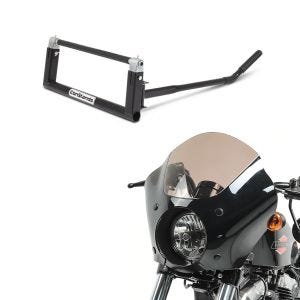 Set: Verkleidung für Harley Dyna Street Bob 06-17 Lampenmaske Gauntlet MG4 + Chopper Motorradzentralheber. Custom Bike-Heber schwarz_1