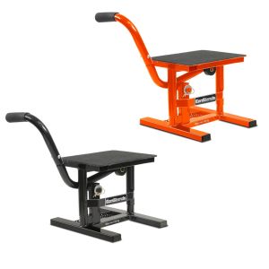 Set: Mechanischer Enduro Motorradständer Cross-Lift M bis 160kg orange + Mechanischer Enduro Motorradständer Cross-Lift M bis 160kg schwarz_1