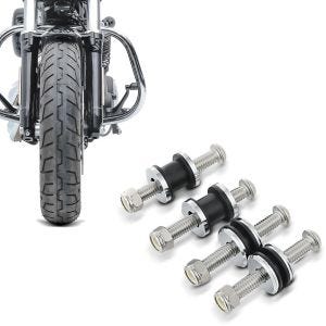 Sett: Crash bar egnet for Harley Davidson Sportster 1200 Custom 04-20 HS5 krom Craftride + docking maskinvaresett egnet for Harley Davidson Sportster 2004-2020 Craftride festesett