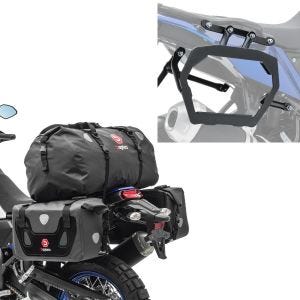 Set: Satteltaschen mit Hecktasche RB25 + XF80 Drybag Vol. 130L + Kofferträger für Yamaha Tenere 700 19-21 für Alukoffer Satteltaschen_1