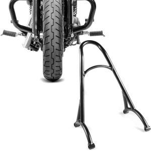 Set: Sturzbügel Mustache für Harley Sportster 04-20 Schutzbügel schwarz + Sissybar Harley Sportster 04-20 Rider-XS schwarz_1