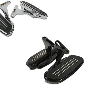 Sett: Passasjer løpebrett egnet for Harley Davidson Touring 93-24 Craftride CF2 med holder krom + Passasjer løpebrett egnet for Harley Davidson Touring 93-24 Craftride CF2 med holder svart