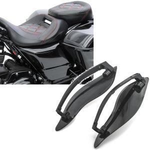 Set: Sitzbank für Harley Street Glide Special 15-21 RH3 schwarz-rot + Seitlicher Windabweiser für Harley Street Glide Special 15-21 schwarz_1
