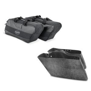 Set: Seitenkoffer Innentasche für Harley-Davidson Touring 94-21 + Innenverkleidung für Seitenkoffer für Harley Touring 94-13_1