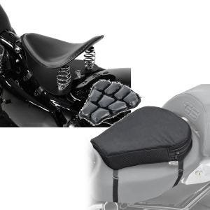 Sett: Bobber solo sete med bunnplate i sort + luftpute Air M komfort setepute i svart