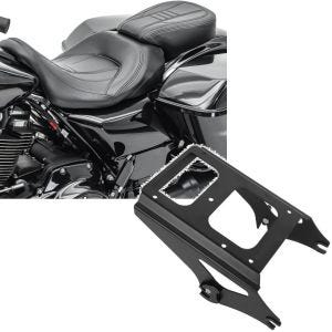 Sett: Sete egnet for Harley Davidson Touring 09-23 Komfortsete Craftride CV svart + Bagasjehylle TP Avtagbart egnet for Harley Davidson Touring 09-13 svart Craftride