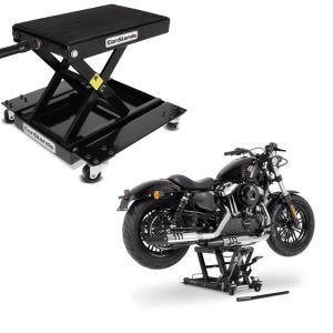 Sett: løftemanøvreringshjelp Midlift M Mover opp til kg i sort + lift Midlift L motorsykkeljekk egnet for chopper / custom sykkel opp til 680 kg CB38947