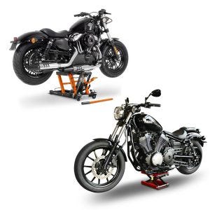 Set: Hebebühne Mid-Lift L Motorradheber für Harley und Chopper bis 680kg + Hebebühne Mid-Lift M Motorradheber für Harley und Chopper bis 500 kg_1