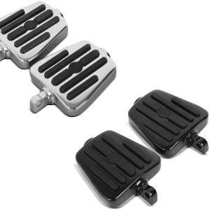 Set: Trittbretter Fahrer-Sozius für Harley-Davidson MT1 chrom + Trittbretter Fahrer-Sozius für Harley-Davidson MT1 schwarz_1