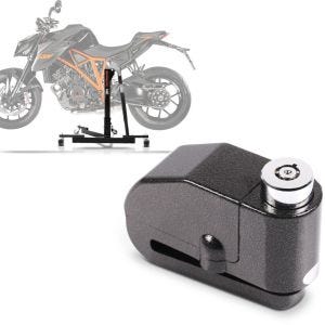 Set: Zentralständer KTM 1290 Super Duke / R 17-19 Motorradheber Power-Evo + Bremsscheibenschloss Alarm 120dB BS-Motoparts Diebstahlschutz schwarz_1