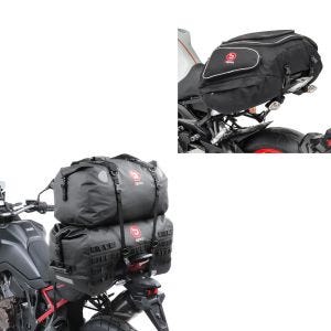 Set: Hecktasche Set SX70 + XF40 Volumen 110 L Dry Bag Wasserdicht + Hecktasche X50 Gepäcktasche hinten 50Ltr in schwarz_1