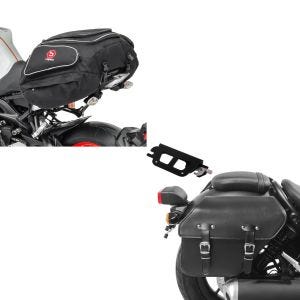 Sett: Kjølerediator egnet for KTM EXC 125 / 200 / 250 / 300 2-takts 2008-2015 + halebag X50 bagasjebag bag 50 liter i sort