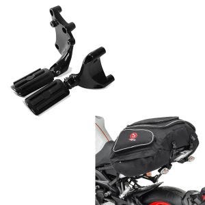Sett: Aluminiumskoffertsett som passer til Honda Transalp XL 600/ 650/ 700 V Atlas 36-41 + bakbag X50 bagasjebag bag 50 liter i sort