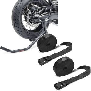 Set: Einarmständer BMW R NineT 14-20 Montageständer Single-Racing matt + Spanngurt Set Zurrgurte 150cm 2 Stück in schwarz_1