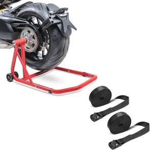 Set: Einarmständer Ducati Monster 1200 / S 14-20 Montageständer Singl + Spanngurt Set Zurrgurte 150cm 2 Stück in schwarz_1