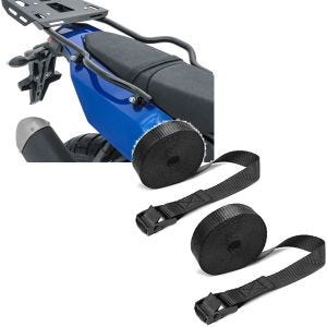 Sett: bagasjebrett + holder passer til Yamaha Tenere 700 19-24 SLP bagasjebrett + strammesett surrebånd 150cm 2 stk i sort