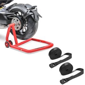 Set: Einarmständer Ducati Hypermotard 950 / SP 19-21 Montageständer Single + Spanngurt Set Zurrgurte 150cm 2 Stück in schwarz_1