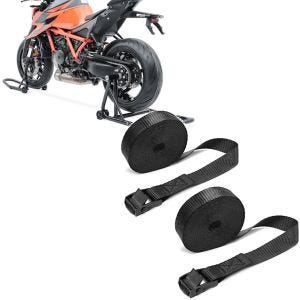 Set: Einarm Montageständer Set für BMW R NineT 14-20 hinten vorne CLS + Spanngurt Set Zurrgurte 150cm 2 Stück in schwarz_1