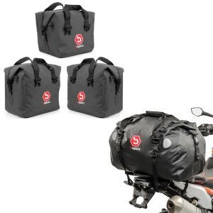Sett: innerposer for aluminiumskoffert egnet for BMW R 1250 GS / Adventure 19-24 + bakbag Drybag XF60 vanntett volum 60l