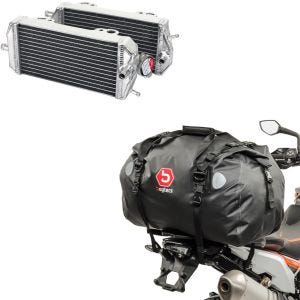 Sett: Kjølerediator egnet for Gas Gas EC / MC 200 / 250 / 300 07-17 + halebag Drybag XF60 vanntett volum 60l
