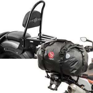 Set: Sissybar für Honda Rebel 500 17-21 Fast Rider-M inkl. Gepäckträger + Hecktasche Drybag XF60 Wasserdicht Volumen 60l_1