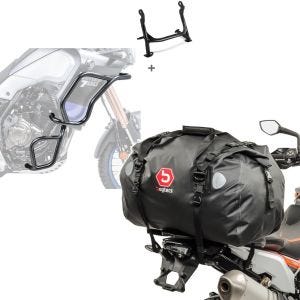 Set: Sturzbügel Hauptständer Set für Yamaha Tenere 700 19-21 oben unten + Hecktasche Drybag XF60 Wasserdicht Volumen 60l_1