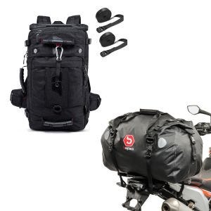 Ryggsekk HK4 halepose inkl. spennstropper 45L sort + halebag Drybag XF60 vanntett volum 60l