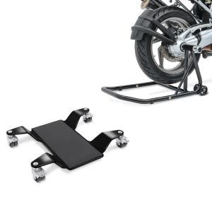 Set: Einarmständer BMW R NineT 14-20 Montageständer Single-Classic schwarz + Rangierhilfe für Hauptständer Easy Mover II bis 320kg in schwarz_1