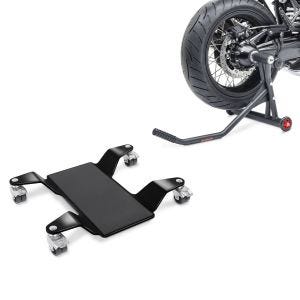 Set: Einarmständer BMW R NineT 14-20 Montageständer Single-Racing matt + Rangierhilfe für Hauptständer Easy Mover II bis 320kg in schwarz_1