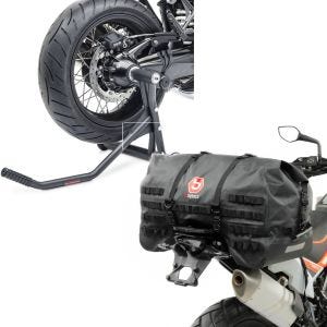 Set: Einarmständer BMW R NineT 14-20 Montageständer Single-Racing matt + Hecktasche SX70 70Ltr wasserdicht in schwarz_1