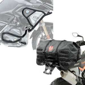 Set: Sturzbügel Set für BMW R 1250 GS 19-21 oben und unten XL6 Schutzbügel + Hecktasche SX70 70Ltr wasserdicht in schwarz_1