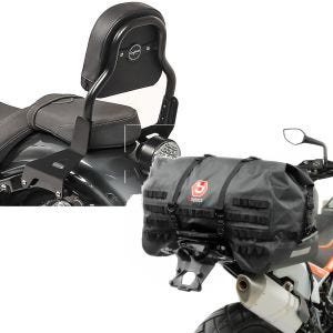 Set: Sissy Bar XS3 für Yamaha XV 950 / R 14-20 schwarz + Hecktasche SX70 70Ltr wasserdicht in schwarz_1