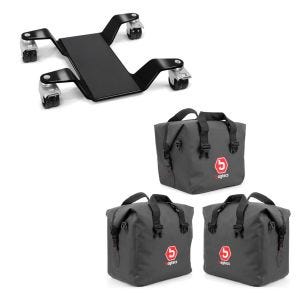 Set: Innentaschen für Aluminium Koffer für BMW R 1250 GS / Adventure 19-21 + Rangierhilfe für Hauptständer Easy Mover III bis 400kg in schwarz_1