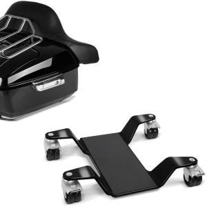 Set: Topcase King OLR Universal für Chopper Cruiser Custombikes + Rangierhilfe für Hauptständer Easy Mover III bis 400kg in schwarz_1