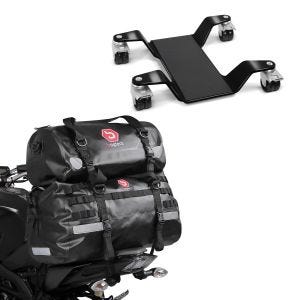 Set: Hecktasche Set XB50 + XF30 Volumen 80L Drybag Wasserdicht + Rangierhilfe für Hauptständer Easy Mover III bis 400kg in schwarz_1