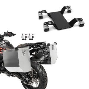 Set: Alukoffer Set für Honda Transalp XL 600/ 650/ 700 V Atlas 36-41 + Rangierhilfe für Hauptständer Easy Mover III bis 400kg in schwarz_1